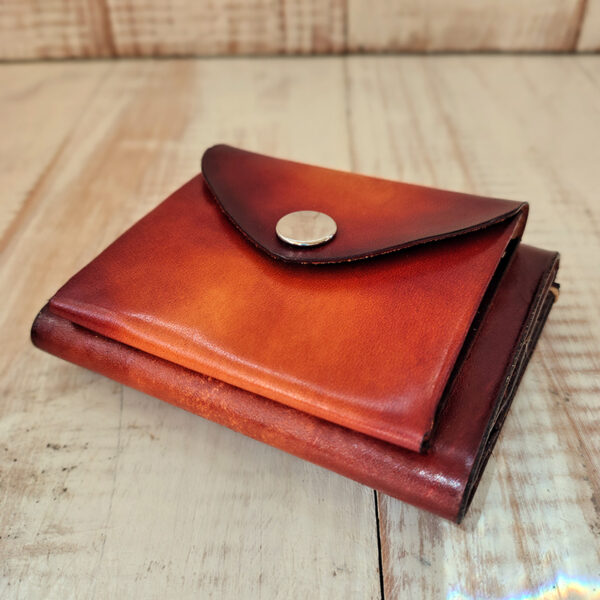 Cartera de cuero"Lenny" acabado envejecido - Imagen 4