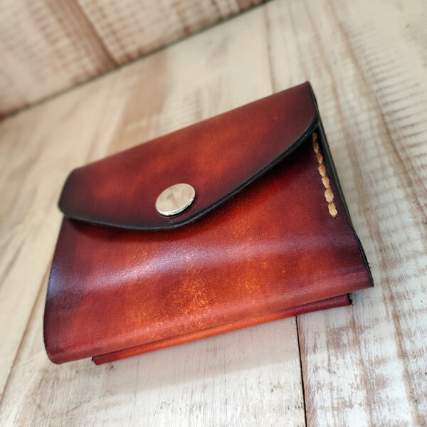 Cartera de cuero"Lenny" acabado envejecido - Imagen 2