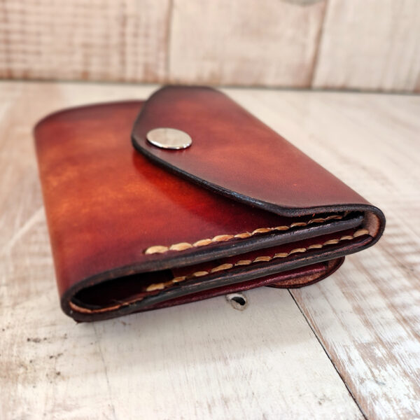Cartera de cuero"Lenny" acabado envejecido - Imagen 3