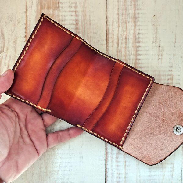 Cartera de cuero"Lenny" acabado envejecido - Imagen 5